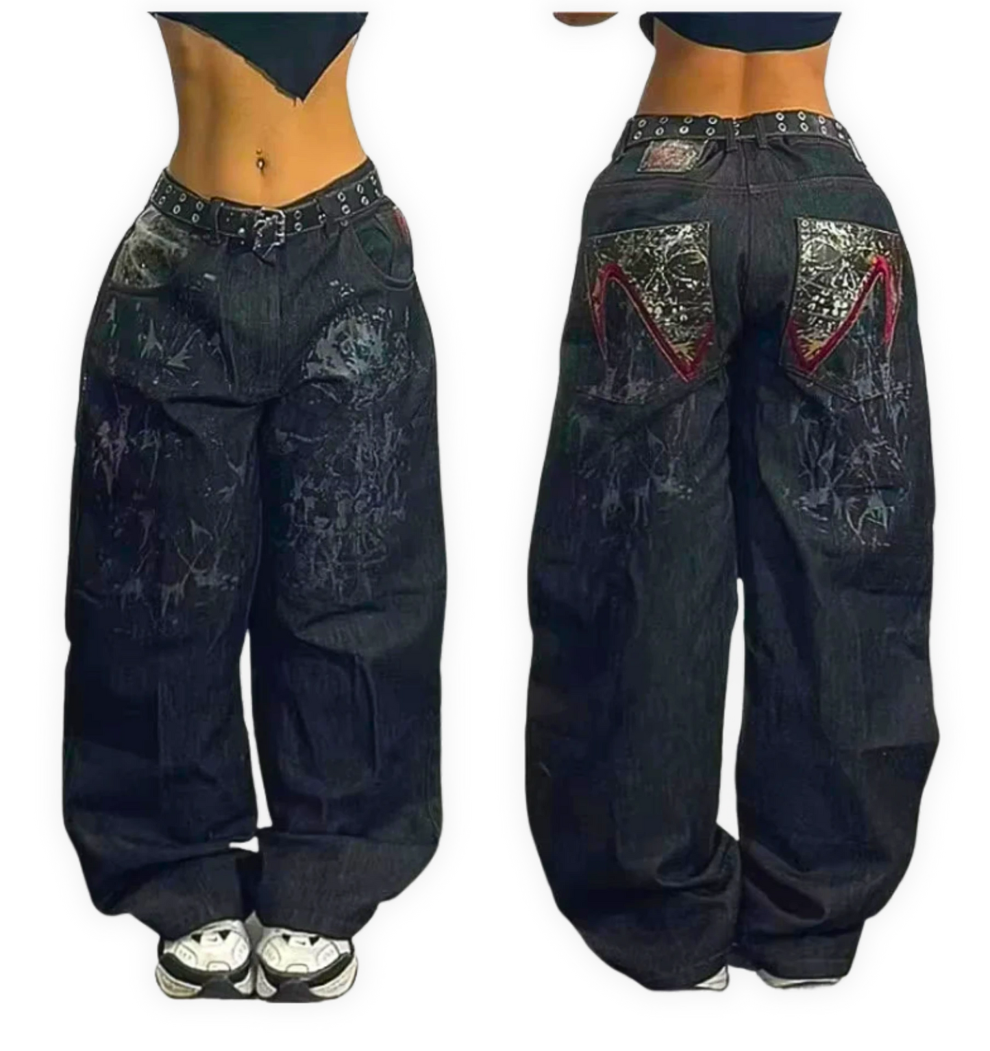 Baggy Unisex Jeans Y2K (10+ wariantów)