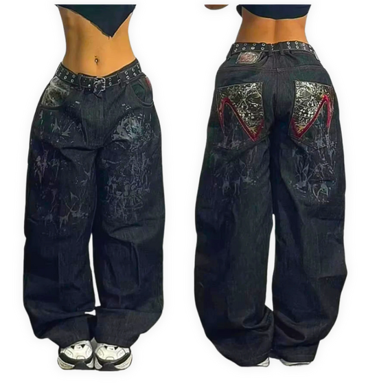 Baggy Unisex Jeans Y2K (10+ wariantów)