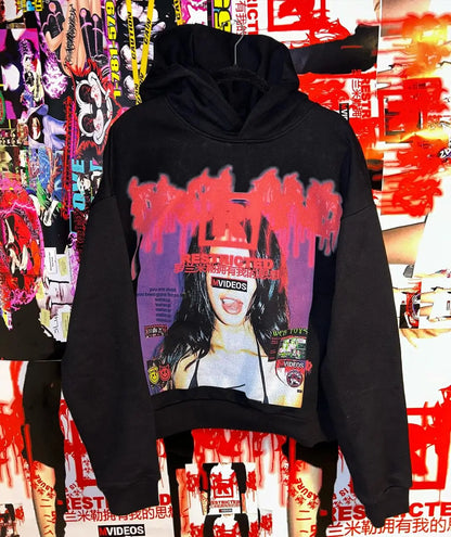 Vintage Beatles Gothic Washed Hoodie