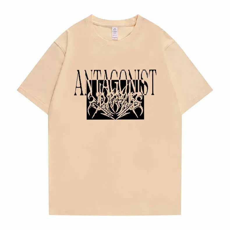 Rapper Playboi Carti Antagonist Tour Print Tshirt Men's Opium Gothic Hip Hop T-shirt Male Cozy Oversized Pure Cotton T Shirts - DRACO COUTURE