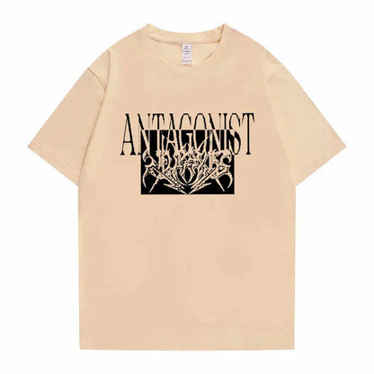 Rapper Playboi Carti Antagonist Tour Print Tshirt Men's Opium Gothic Hip Hop T-shirt Male Cozy Oversized Pure Cotton T Shirts - DRACO COUTURE