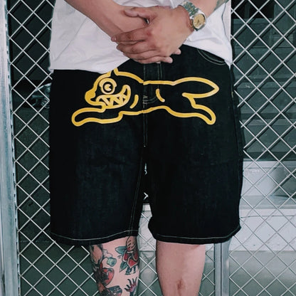 Y2K denim shorts