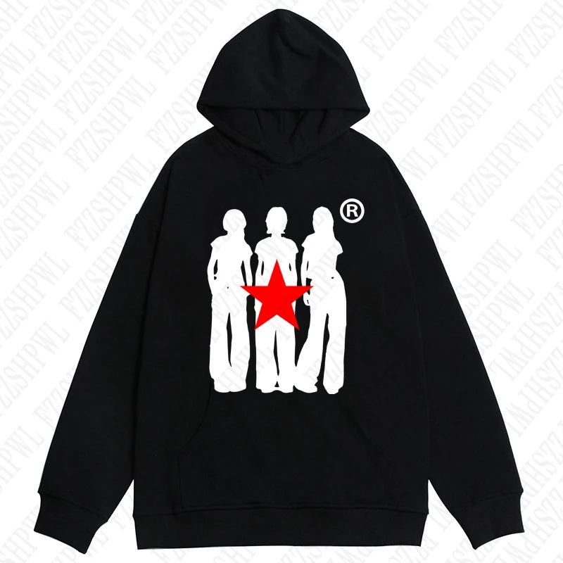 Y2K Kapuzenpullover Hip Hop