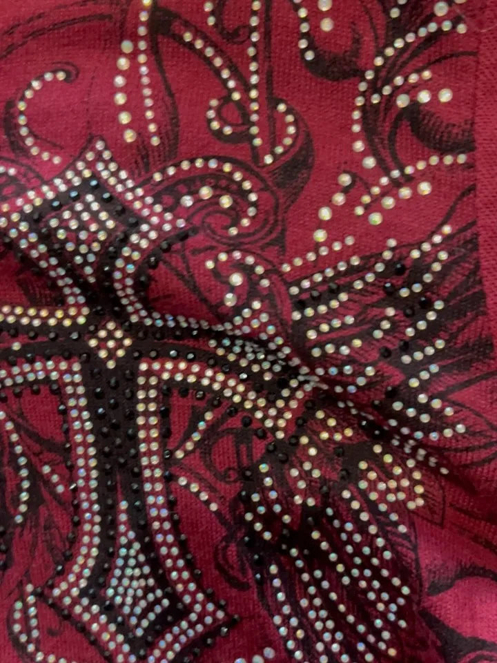 Affliction Red Masonry Hoodie – Y2K Oversize Zip