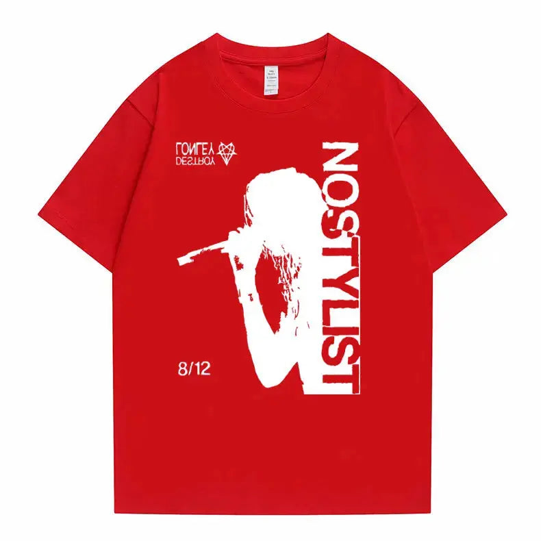 Destroy Lonely Graphic T Shirts Rare Opium Concert Playboi Carti Ken Carson Tshirt Men Women Hip Hop Vintage Oversized T-shirts - DRACO COUTURE