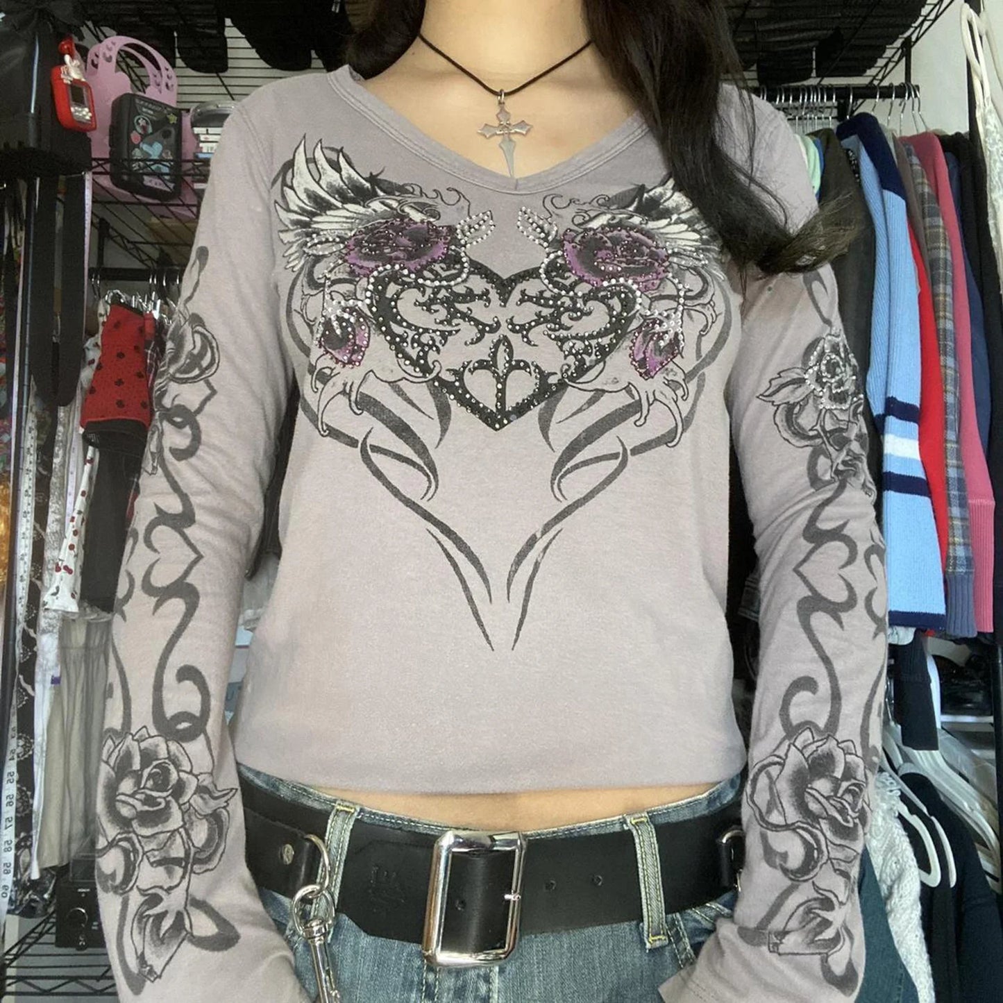 2000s Grunge Women Shirt