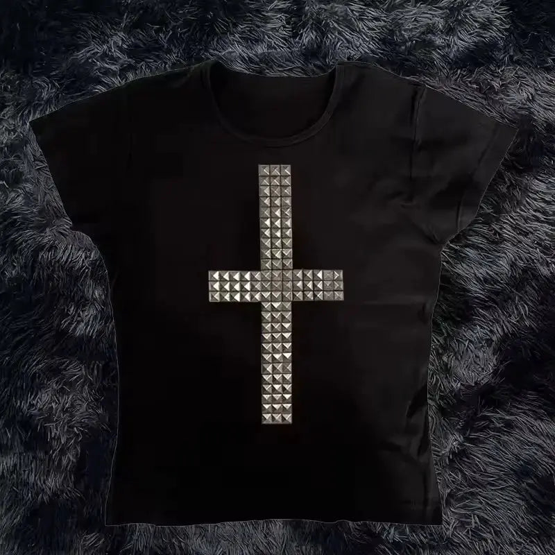 Y2k Crop Top Graphic - DRACO COUTURE