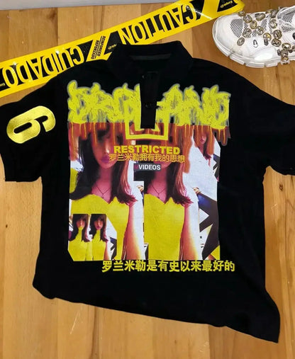 T-Shirt Goth Style Y2K - DRACO COUTURE