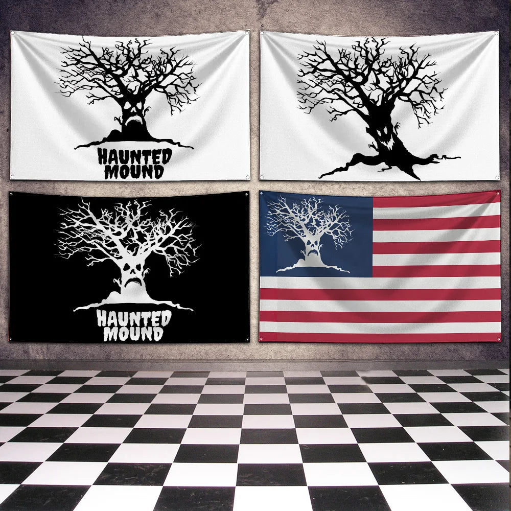 3x5 Ft  Flag Banner Sematary Haunted Mound