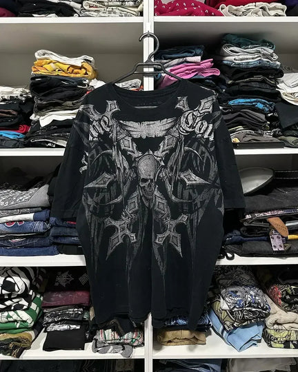 Affliction Long sleeved T shirt Y2K