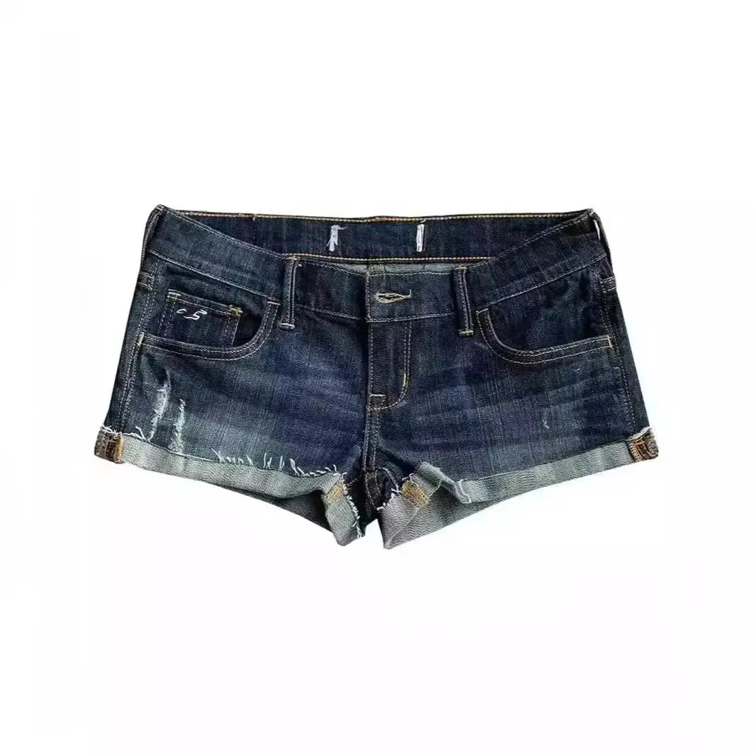 Sexy Denim Shorts Low Waist - DRACO COUTURE