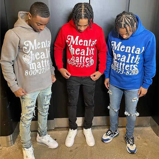 MENTAL HEALTH MATTERS Hoodies Y2k