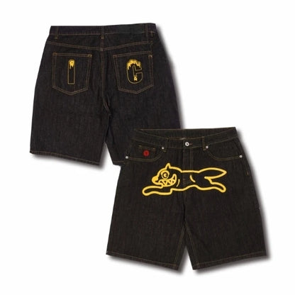Y2K denim shorts
