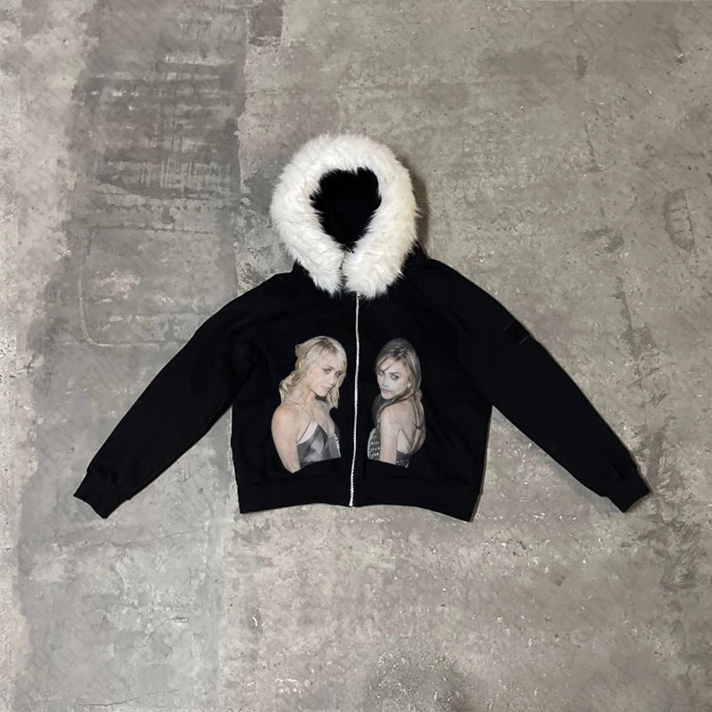 Y2K Zip up Hoodie