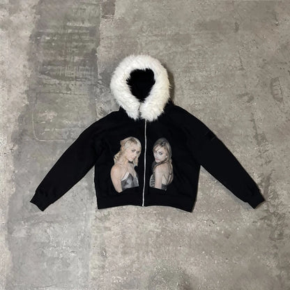 Y2K Zip up Hoodie