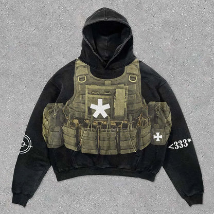 kugelsichere Weste Hoodies Frauen y2k