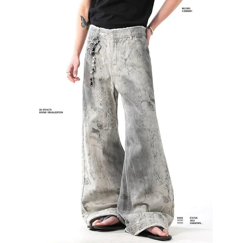 Women's Grey Jeans Vintage Korean 90s DRACO COUTURE
