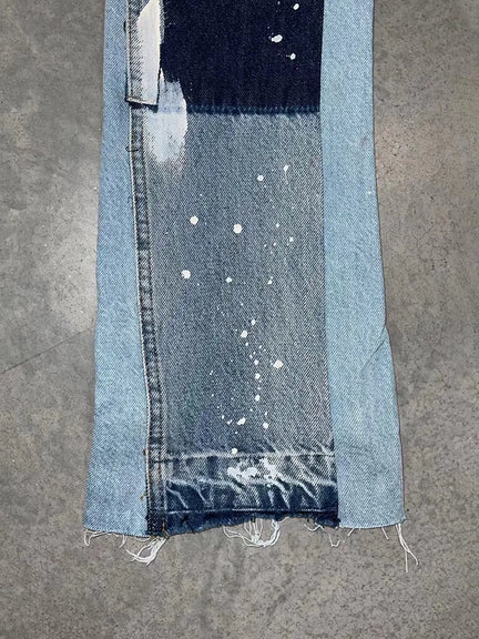 Męskie Flared Jeans Streetwear