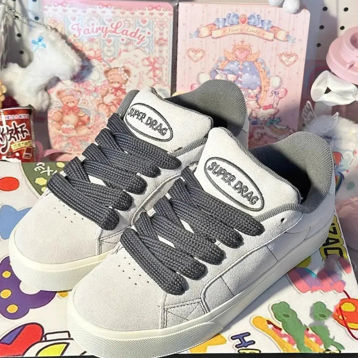 Women Casual Shoes Fashion Low Cut Lace-Up Leisure Sneakers Outdoor Comfortable Non-Slip Female Flats Trainers 35-40 - DRACO COUTURE