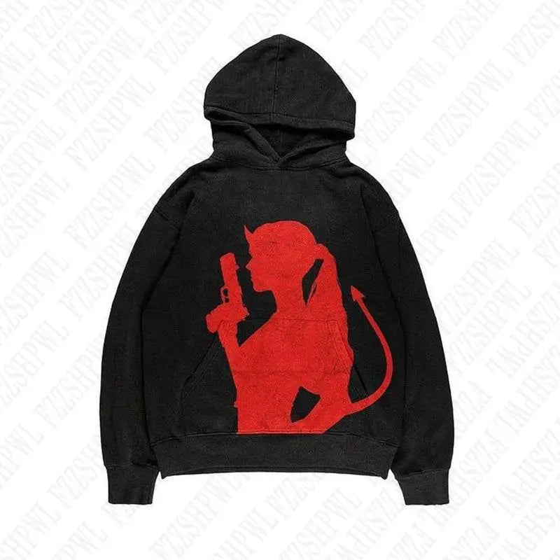 Devil woman Y2K Hoodie