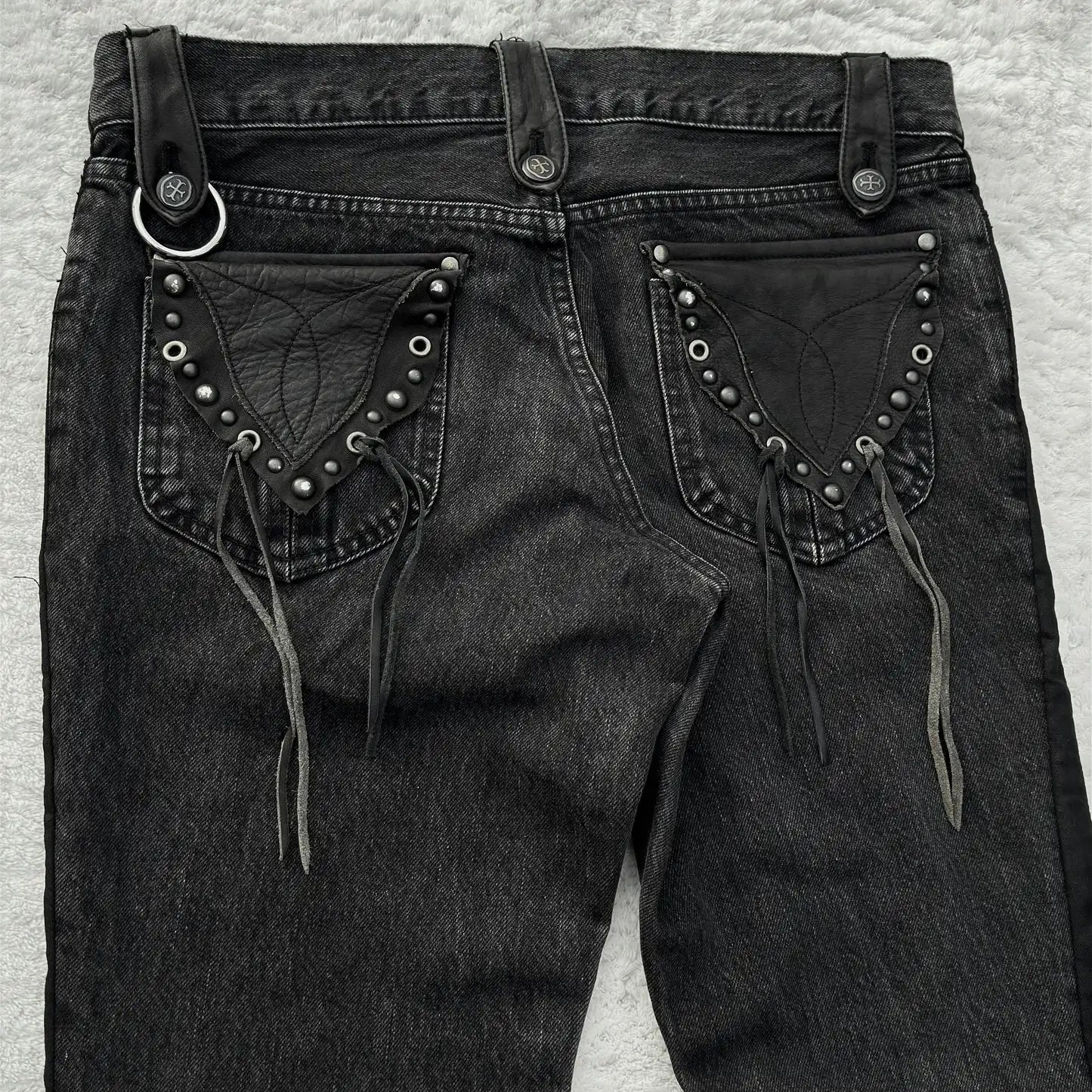 Czarne Flared Jeans Y2K