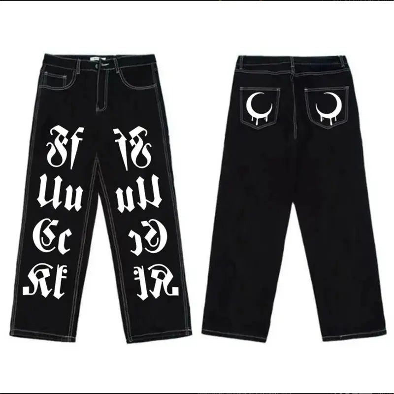 Y2k Jeans Men's Hip Hop style - DRACO COUTURE