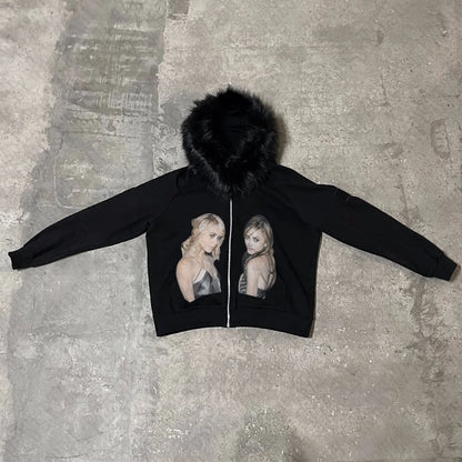 Y2K Zip up Hoodie