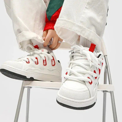 Women Luxury Zapatillas Deportivas Mujer Man Skateboard Bread Shoes Retro National Trend Sport Shoes Board Women Skate Sneakers - DRACO COUTURE