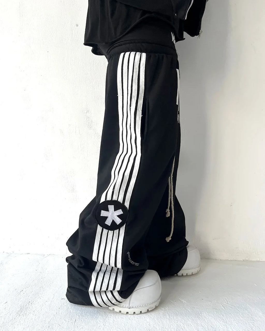 Y2K Gothic Stripe Pants Men
