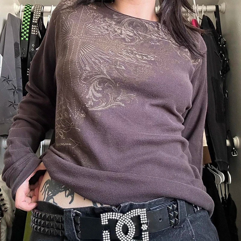 2000s Grunge Women Shirt