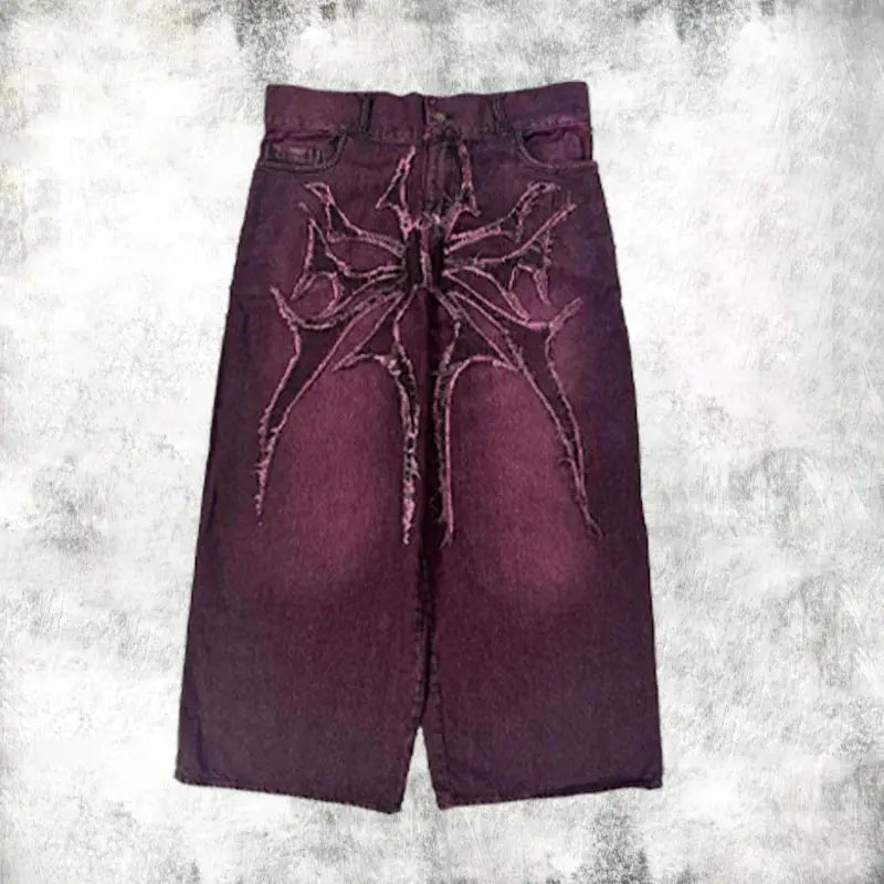 Y2K Gothic Loose Jeans - DRACO COUTURE