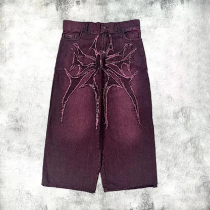 Y2K Gothic Loose Jeans - DRACO COUTURE