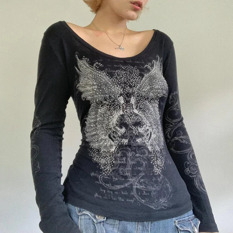2000s Grunge Women Shirt