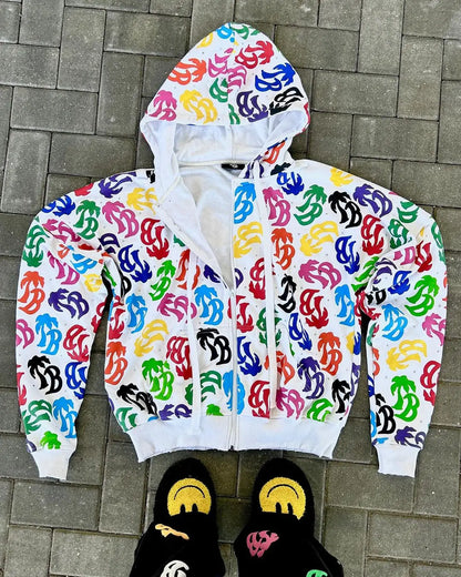 Color ZIP Hoodie