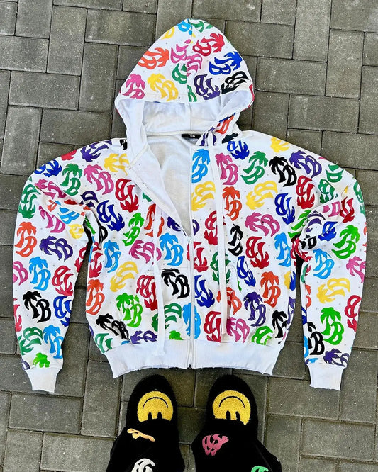Color ZIP Hoodie