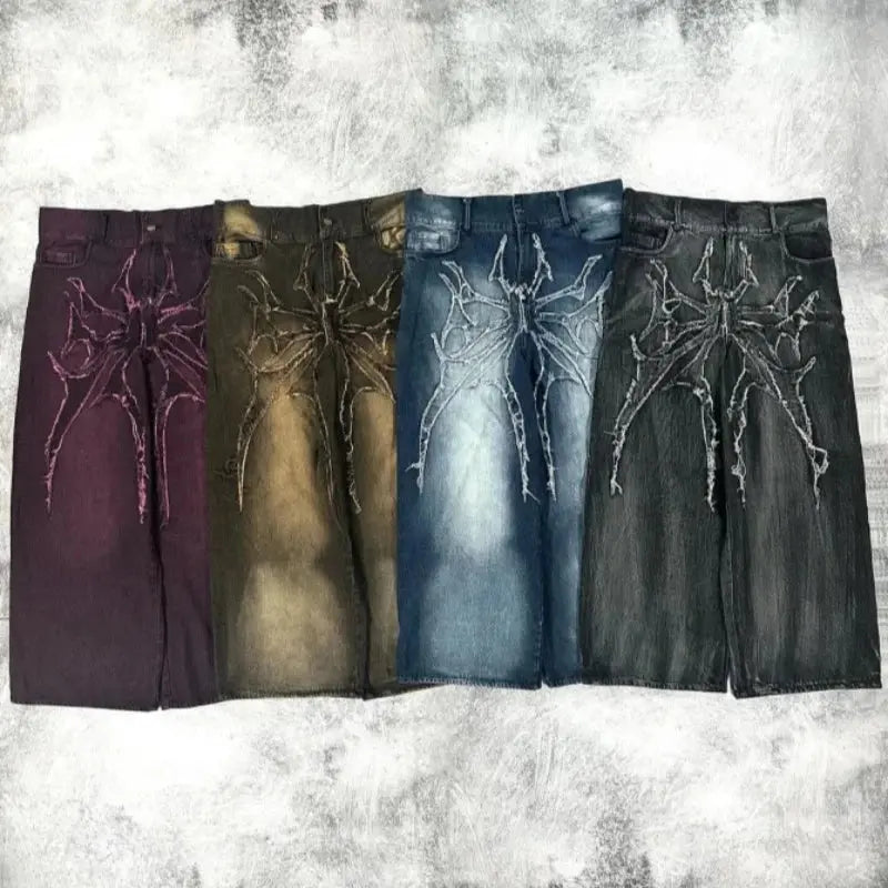 Y2K Gothic Loose Jeans - DRACO COUTURE