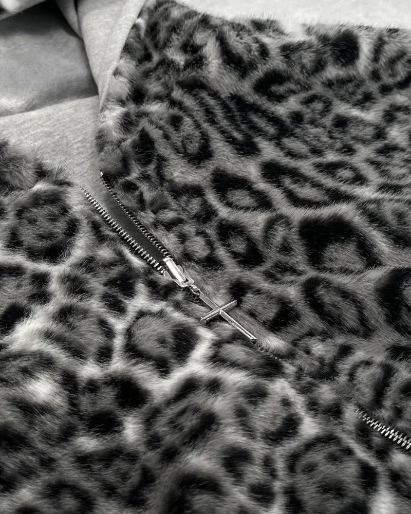 Leoparden-Y2K-Sweatshirts