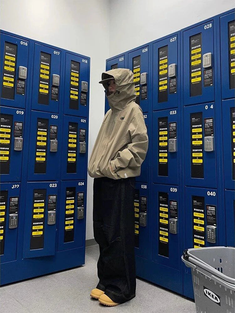 Y2K bestickte Wide-Leg-Jeans – Schwarz, hoher Bund