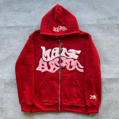 Y2K Hoodie Zip Up