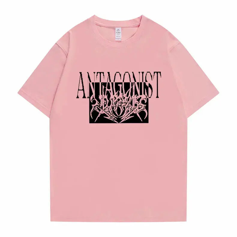 Rapper Playboi Carti Antagonist Tour Print Tshirt Men's Opium Gothic Hip Hop T-shirt Male Cozy Oversized Pure Cotton T Shirts - DRACO COUTURE