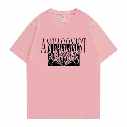 Rapper Playboi Carti Antagonist Tour Print Tshirt Men's Opium Gothic Hip Hop T-shirt Male Cozy Oversized Pure Cotton T Shirts - DRACO COUTURE