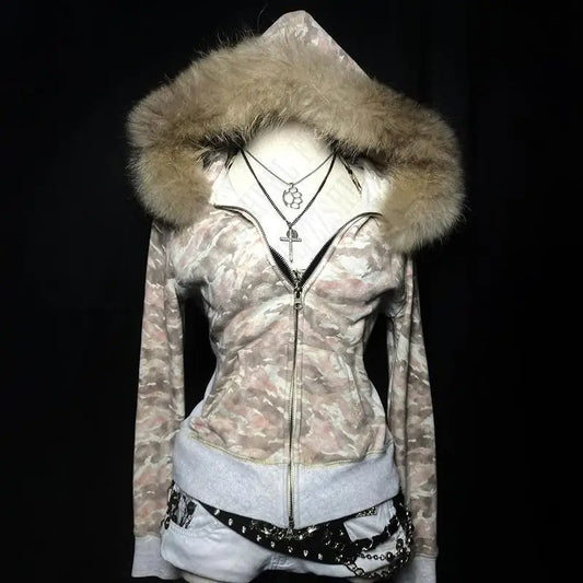 Camouflage Zip Hoodie