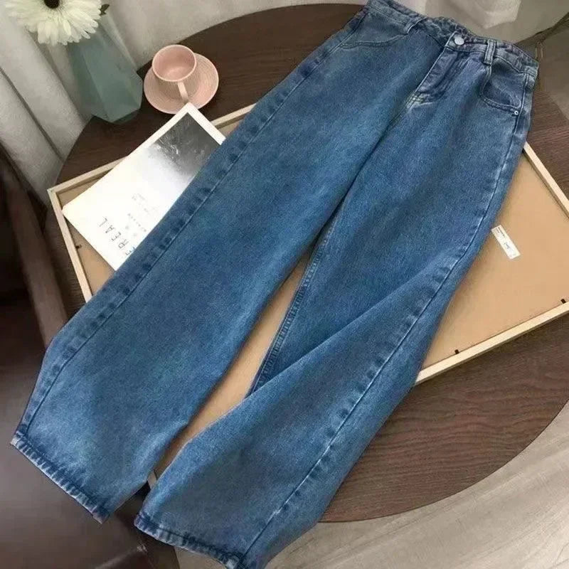 Y2K New Retro Sell Special Spot Washed Jeans Loose Oversized Wide Leg Pants Street Gothic Harajuku Floor Pants For Men And Women DRACO COUTURE