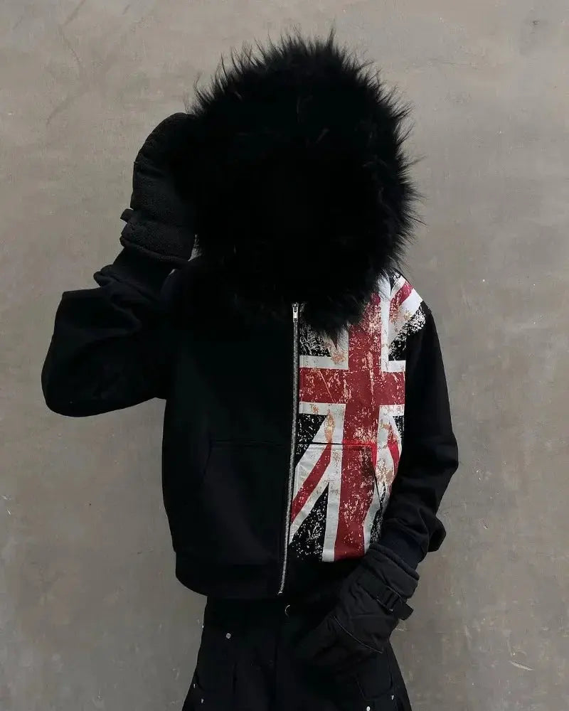 Black England Hoodie - DRACO COUTURE