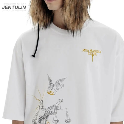 White Tee Y2K - DRACO COUTURE
