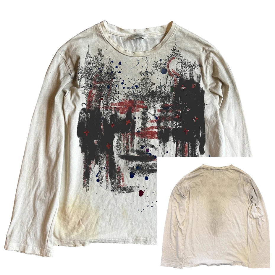 Vintage Oversized T-shirts Dark Gothic