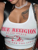 True Religion Sexy Top Schwarz/Weiß