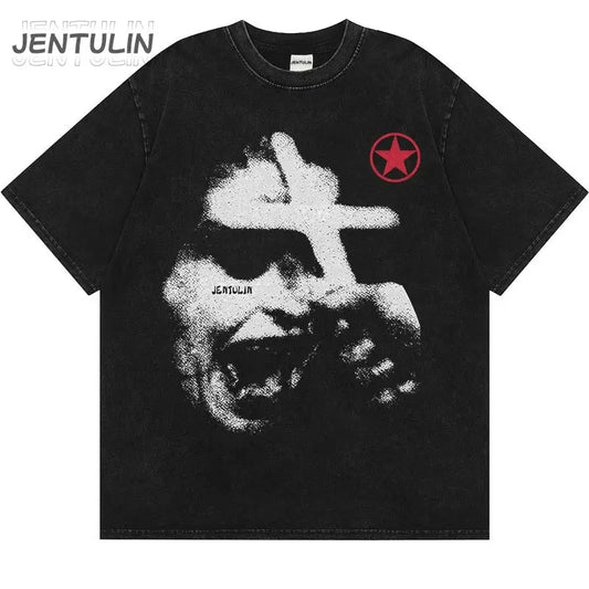Y2K Goth T-Shirt - DRACO COUTURE