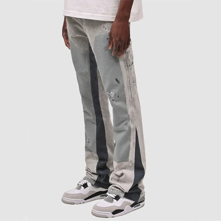 Męskie Flared Jeans Streetwear