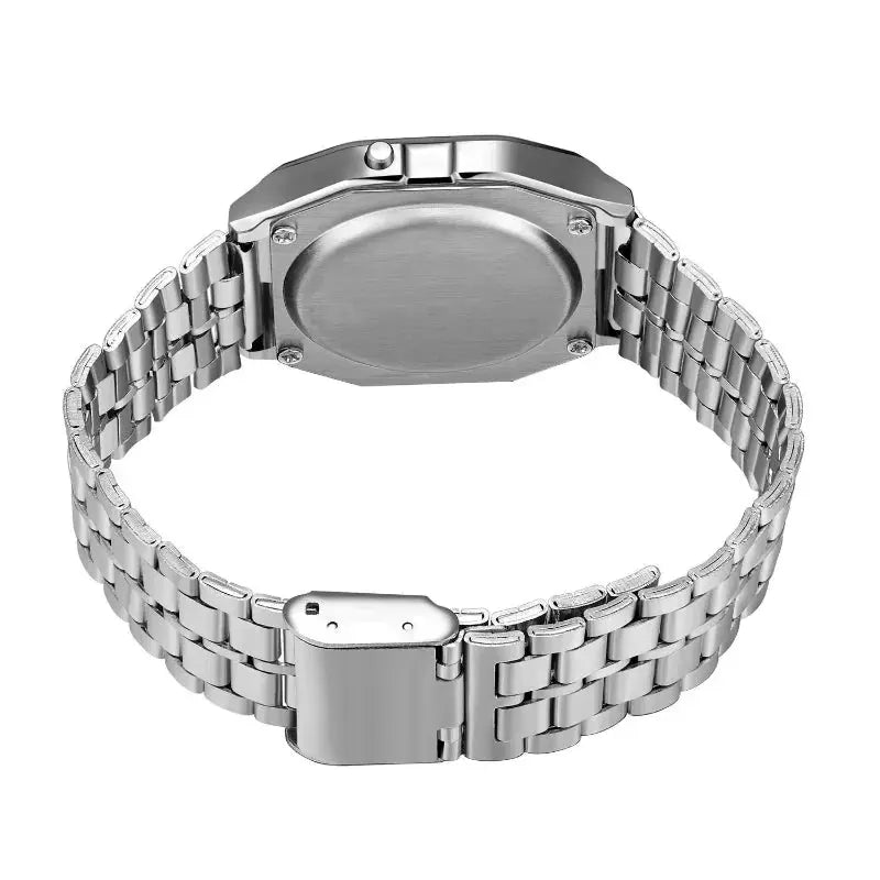 F91W Non-Waterproof Steel Band Watch For Women, Men, Business Clock, Multi-Functional LED Digital Sports Watch, Electronic Clock - DRACO COUTURE